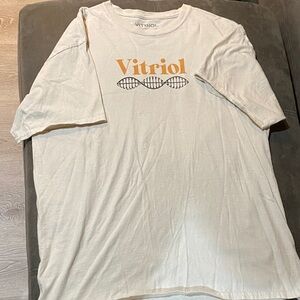 Cream Graphic Tee for Men